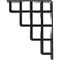Ekena Millwork Diane Wrought Iron Bracket, (Triple center brace), Antiqued Pewter 2"W x 7 1/2"D x 10"H BKTM02X07X10TDIAPW - alternate 6